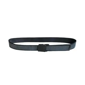 TNF two tone canvas belt black steel grey ikat pinggang