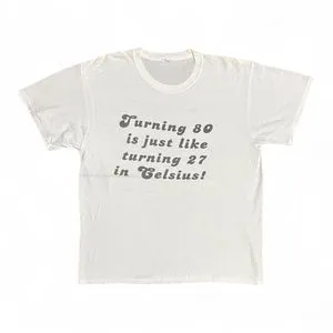 Y2K Parody Tee vintage white blank Tshirt