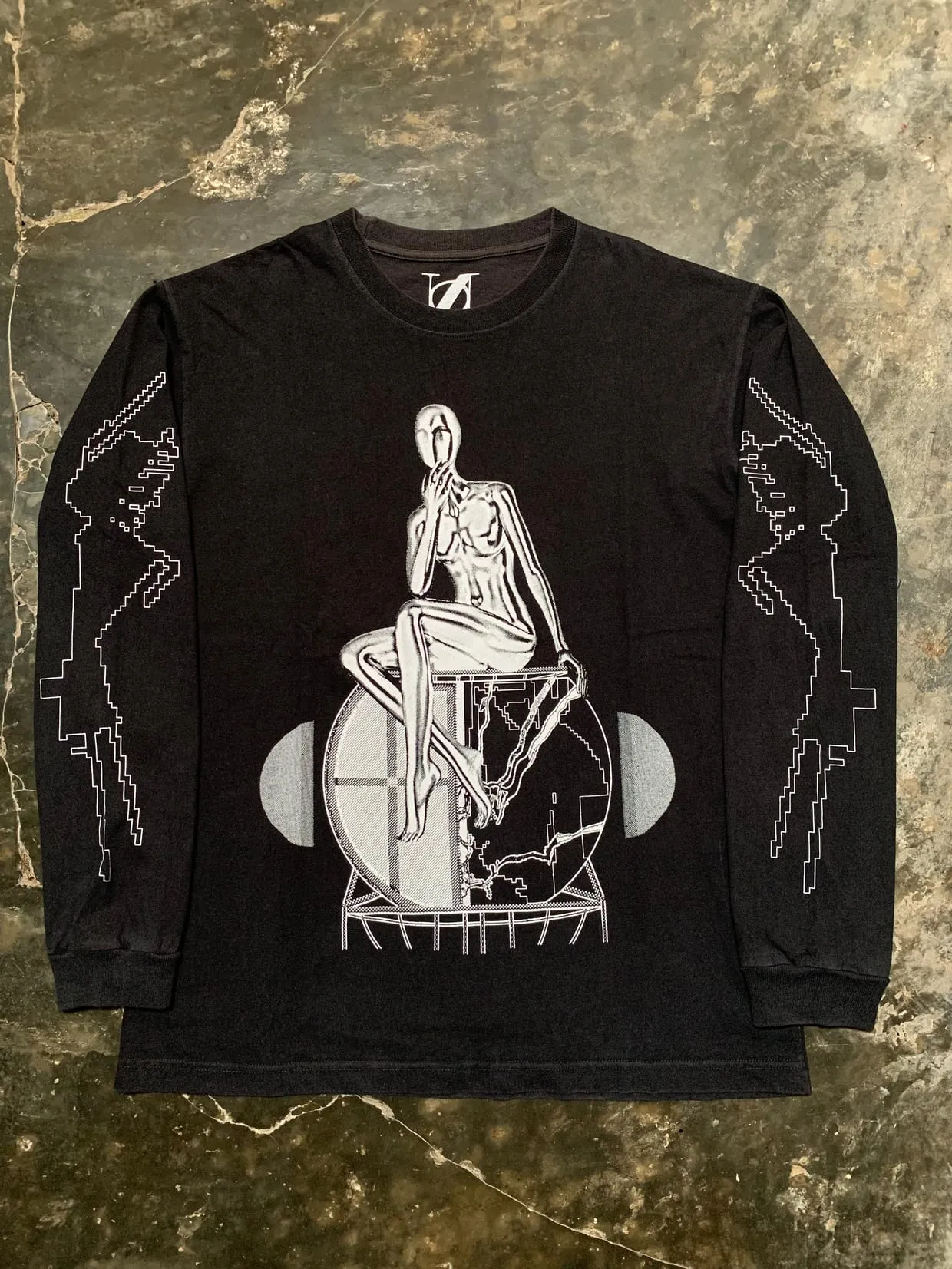 Streetwear Indie T-shirt Pria white black