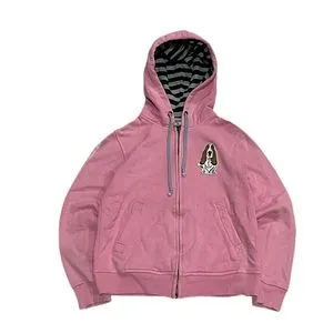 Hush Puppies for her, Signature Eimbodery Pink Zip Pullover
