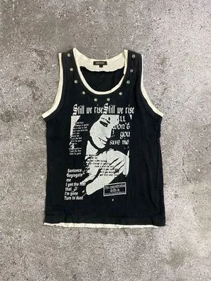 Berning Sho Y2K Goth T-shirt Pria black