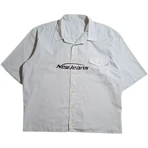 Japanese brand Casual Reworked Casual shirt Pria white gray