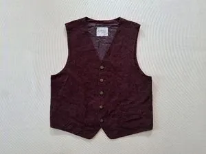 VEST VINTAGE LOUIS CHABLON CORDUROY ORIGINAL 100%