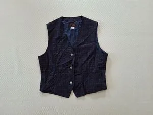 VEST KANKO MOTIF TARTAN ORIGINAL 100%