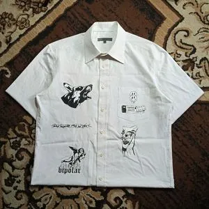Japanese brand Casual Reworked Casual shirt Pria white