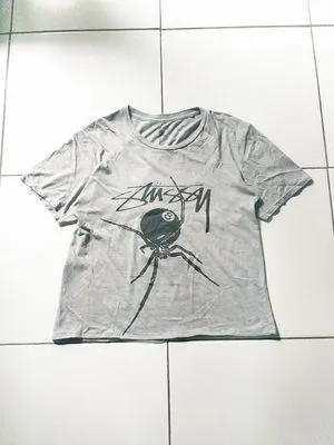 Boxy T-shirt Stussy Streetwear Y2k Pria