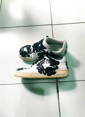 Sneakers Nike Af1 Collab Denim Tears Streetwear Y2k Pria