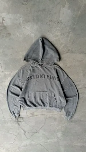 2000's Heavyweight Gray Boxy Hoodie
