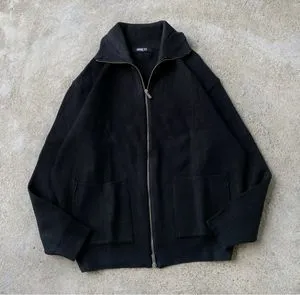 DRAWFIT DOUBLEZIPPER KNIT SWEATER 