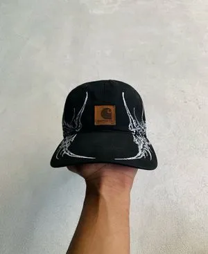 Carhartt Vintage Reworked Hat Pria white black