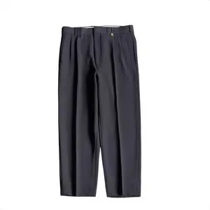 John Paterson tailored trousers asphalt grey relaxed pants