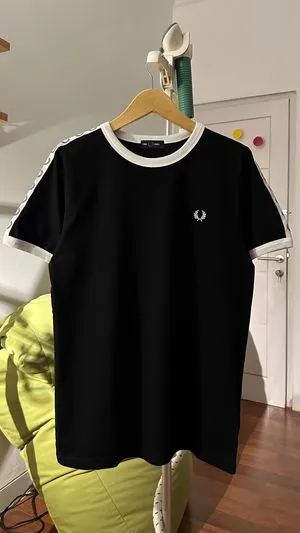 T shirt fred perry tapped white