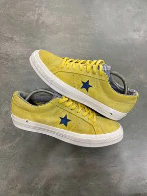 Rare Converse One Star Suede Ox 'Amarillo/Rush Blue