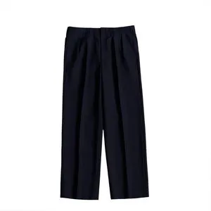 Burberrys tailored trousers dark navy regular fit pants cela