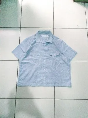 Kemeja Calvin Klein Pria Boxy Casual Shirt Man