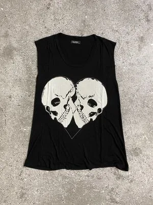 Lauren moshi love skull tanktop 