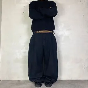 baggy pants black baggy fit 