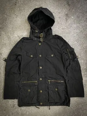 Japanese Brand Cecil McBee Bondage Double Zipper Hoodie Mili