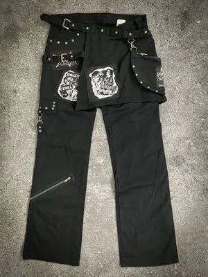 Sex Pot Revenge Studded Patch Bondage Pants