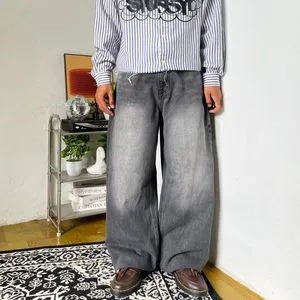 Baggy black washed jeans by Seoul