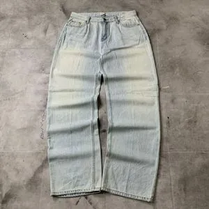 ootj seoul baggy jeans blue washed