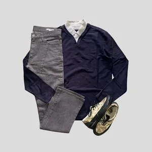 Chasecult long sleeve knitted stripe shirt