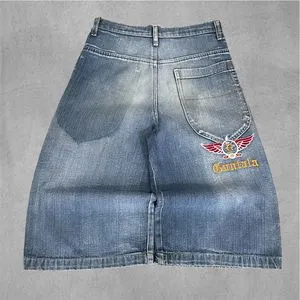 00’s JORTS BLUE FADED JEANS BAGGY