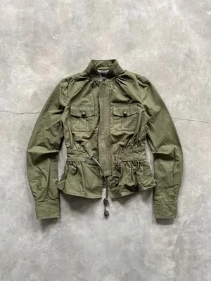 1990’s - Dsquared² Military Field Jacket Army Lampo Zipper