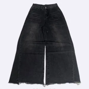 Super wide baggy jeans black wash