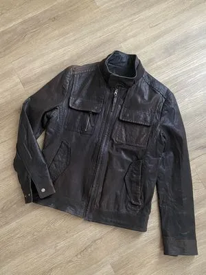 “TRUGEN”  VINTAGE LEATHER TRUCKER JACKET | OUTER | BIKER