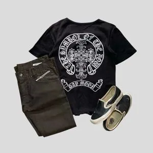 Bad moon y2k gothic t shirt chrome hearts 