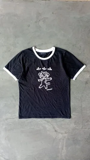 Vintage Ringer Tee Black Tshirt