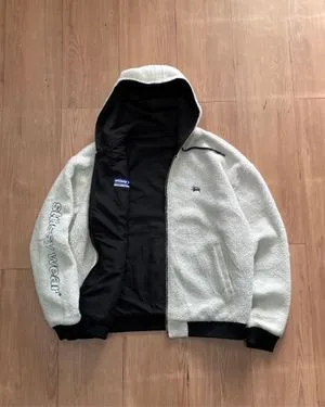 STUSSY WEAR BOA REVERSIBLE FLEECE JACKET