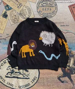 knitwear motif karakter 