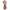 Huss Collared V Neck Floral Pattern Flower Dress 