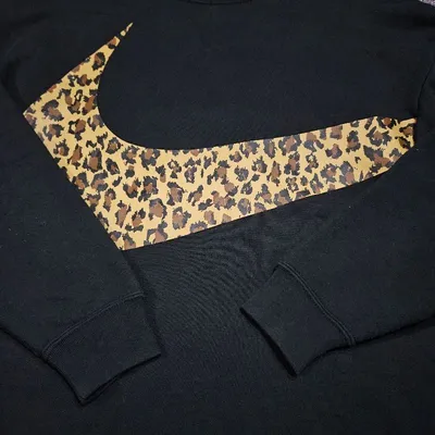 nike sweatshirt leopard swoosh