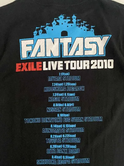 KAOS TSHIRT EXILE FANTASY LIVE TOUR 2010 - Preloved