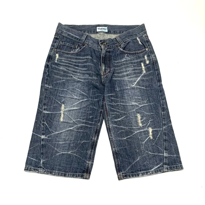 Nylaus Japanese Brand Disstreed Glitter Jeans Pants  photo 1