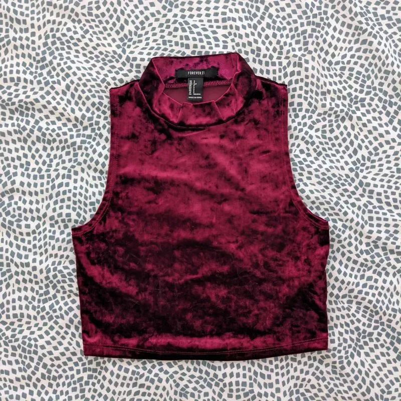 Forever 21 Casual Crop top Wanita red photo 1