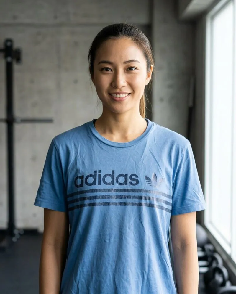 (Kaos Branded) Adidas Blue Trefoil Print Blue On Blue Tee photo 1