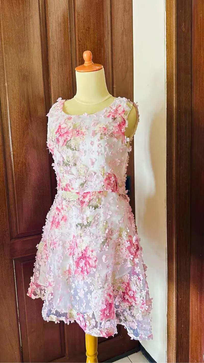 PINK FLORAL DRESS BKK photo 1