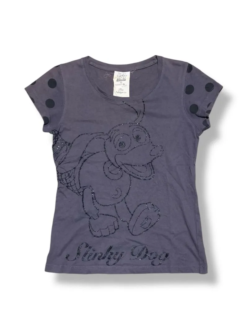 Rare Toy Story "Slinky Dog" Polka Dot Sleeve Baby Tee photo 1