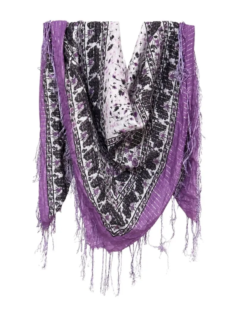 Whimsical Fairy Purple Scarf  photo 1