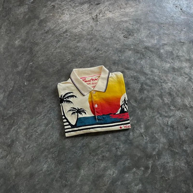 Poloshirt wave front vtg photo 1