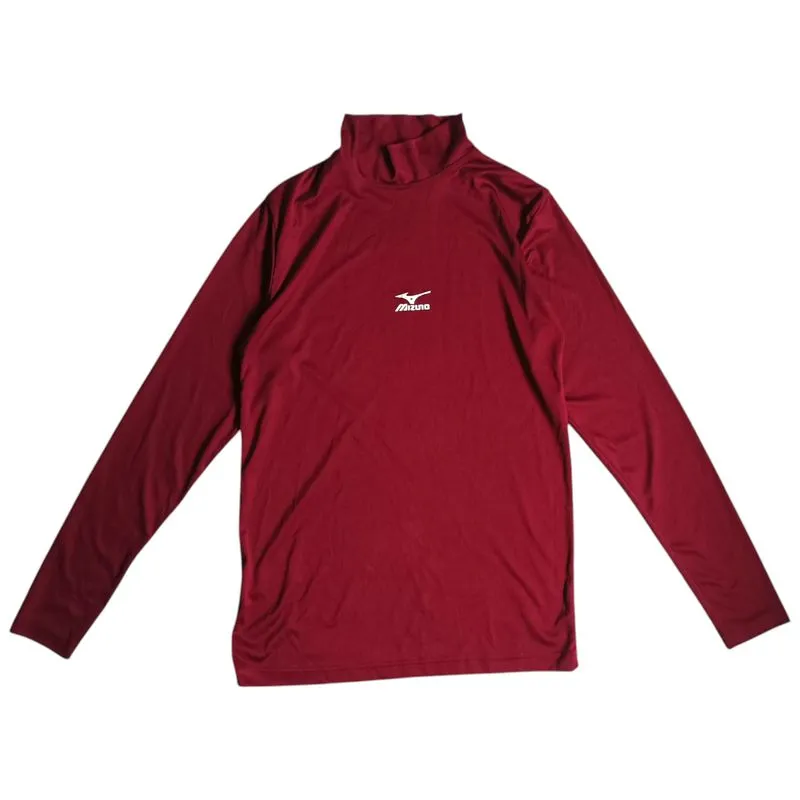 Mizuno Biker Sportswear T-shirt Pria burgundy black photo 1