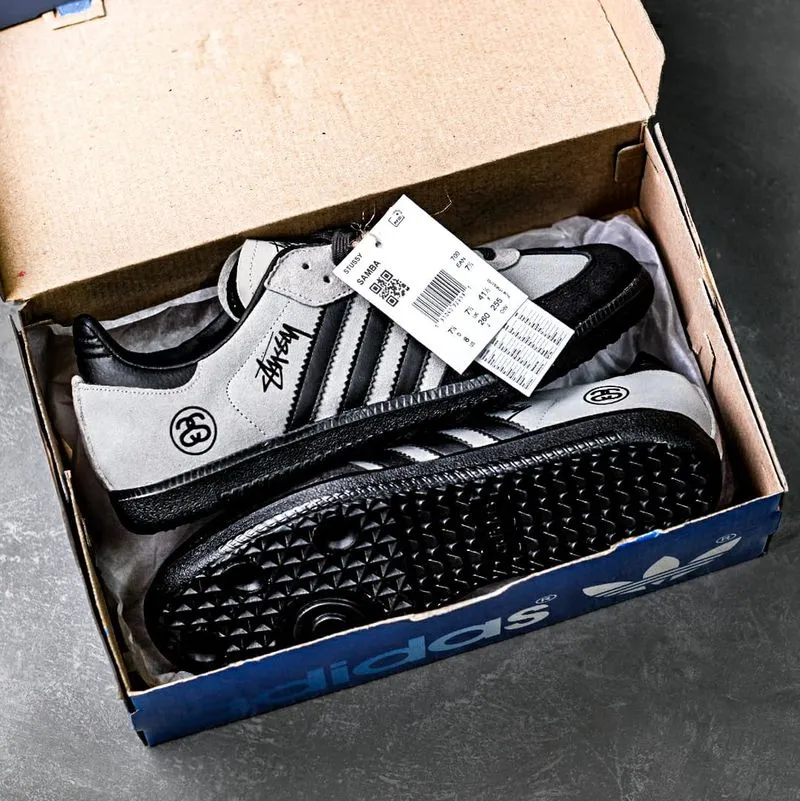 Adidas Casual Sneakers Pria black gray photo 1