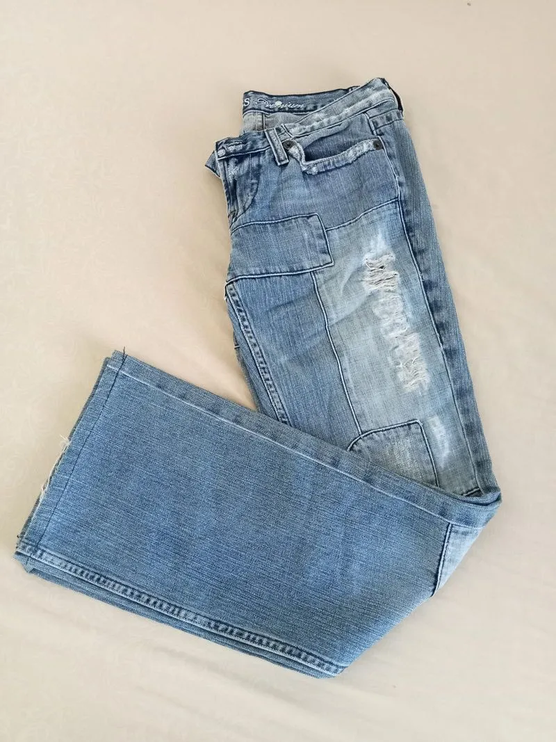 Guess Women Wide Leg Ripped Jeans photo 1