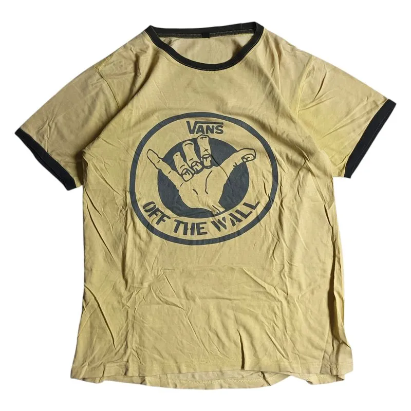 VANS Streetwear Skater T-shirt Pria black cream photo 1