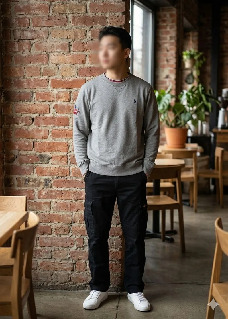 Crewneck U.S Polo Assn. Dark Grey Style photo 1