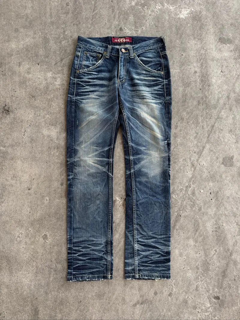 Kello Distressed Fading Jeans Lgb Ifsix Wasnine Style photo 1